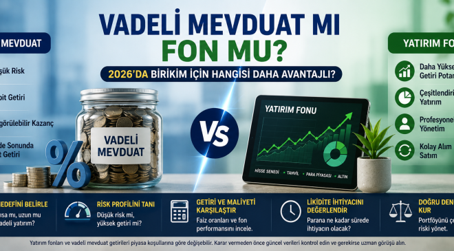 Vadeli Mevduat mı Fon mu? Hangisi Daha Kazançlı Olabilir? Nelere Dikkat Edilmeli?